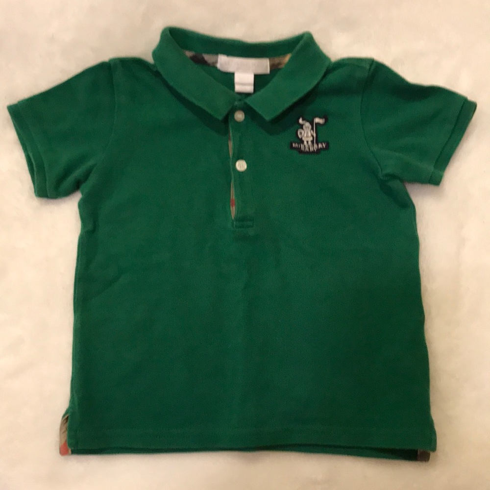 Authentic Burberry polo shirt for 2 years old boy